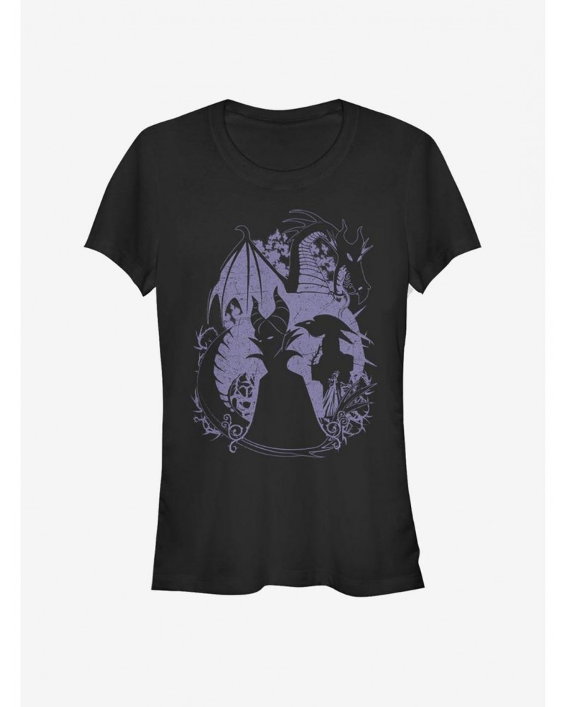Disney Villains Maleficent Bone Heart Girls T-Shirt $12.20 T-Shirts