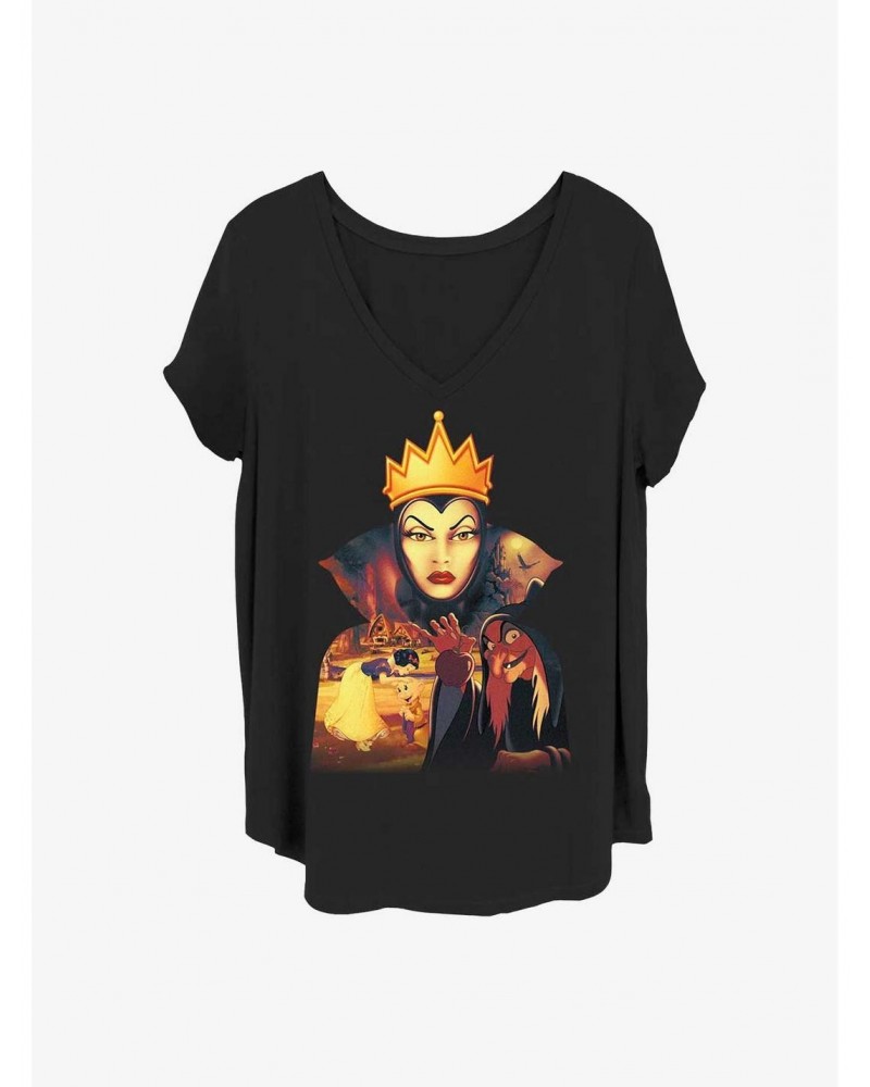 Disney Snow White and the Seven Dwarfs Evil Queen Girls T-Shirt Plus Size $8.96 T-Shirts