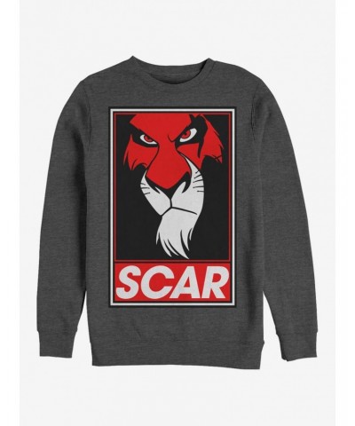Disney The Lion King Scar Poster Crew Sweatshirt $14.76 Sweatshirts