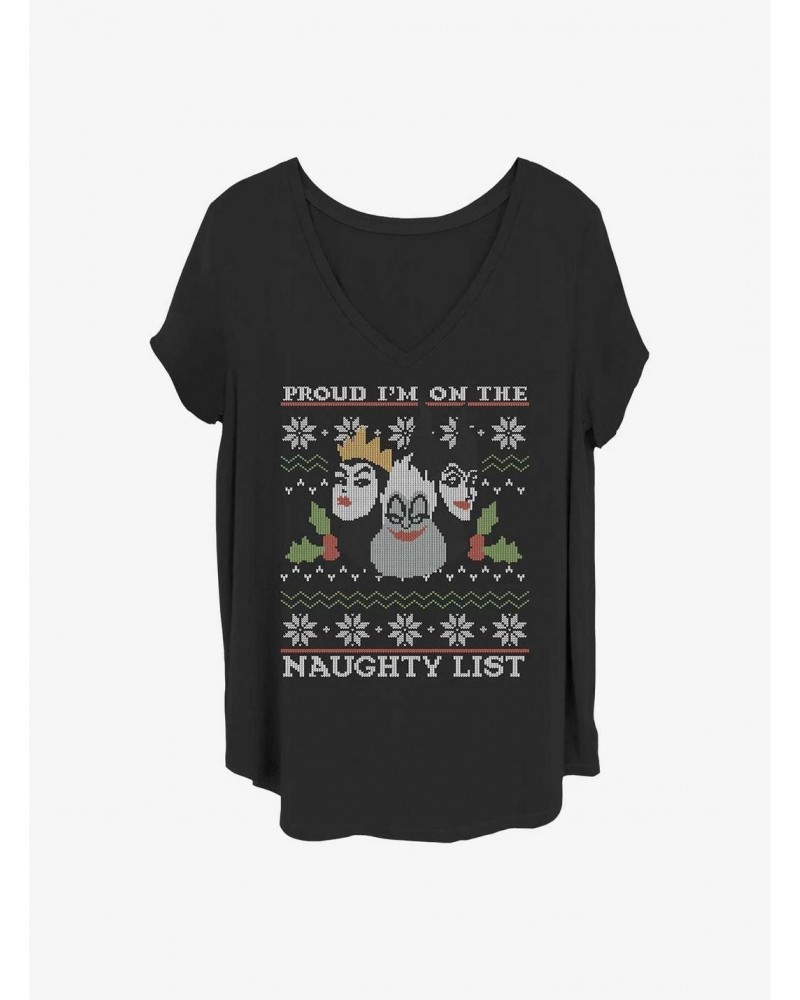 Disney Villains Naughty And Proud Girls T-Shirt Plus Size $11.56 T-Shirts