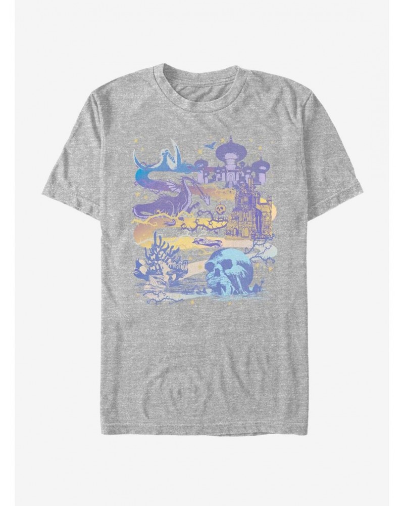 Disney Villains Map T-Shirt $9.80 T-Shirts