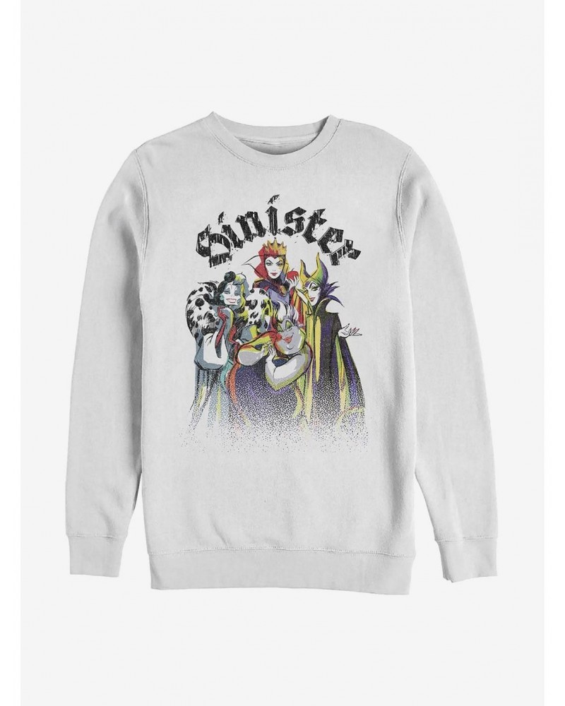 Disney Villains Sinister Crew Sweatshirt $12.92 Sweatshirts