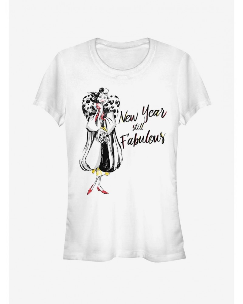Disney Villains Cruella De Vil Couture Cruella Girls T-Shirt $10.21 T-Shirts