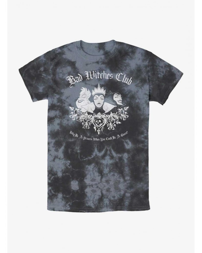 Disney Villains Bad Witches Club Ursula, Evil Queen, and Maleficent Tie-Dye T-Shirt $8.81 T-Shirts