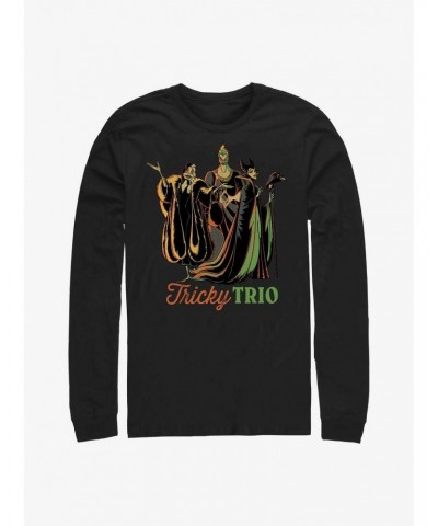 Disney Villains Tricky Trio Long-Sleeve T-Shirt $14.15 T-Shirts