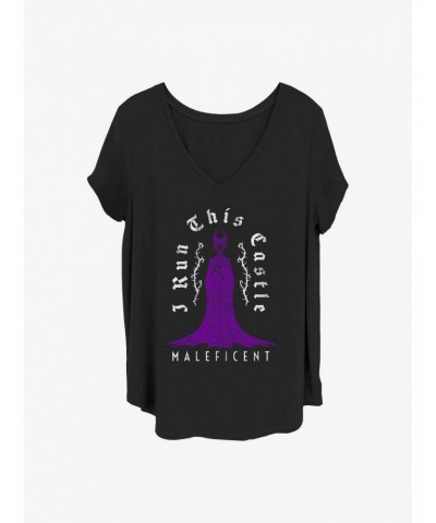 Disney Villains Maleficent Run This Castle Girls T-Shirt Plus Size $9.25 T-Shirts