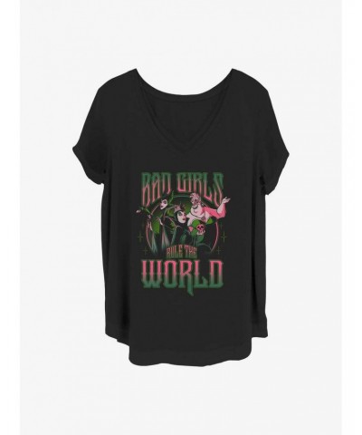 Disney Villains Bad Girls Rule Girls T-Shirt Plus Size $13.29 T-Shirts