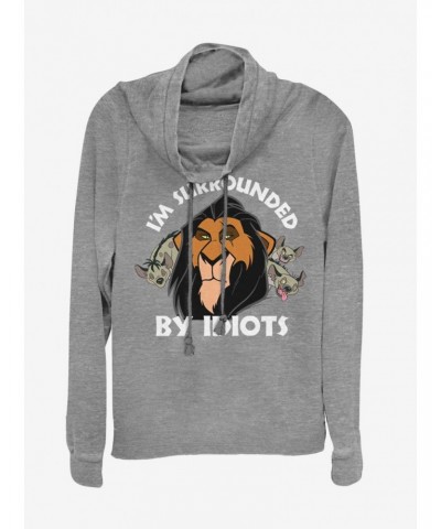 Disney The Lion King Surly Scar Cowl Neck Long-Sleeve Girls Top $17.51 Tops