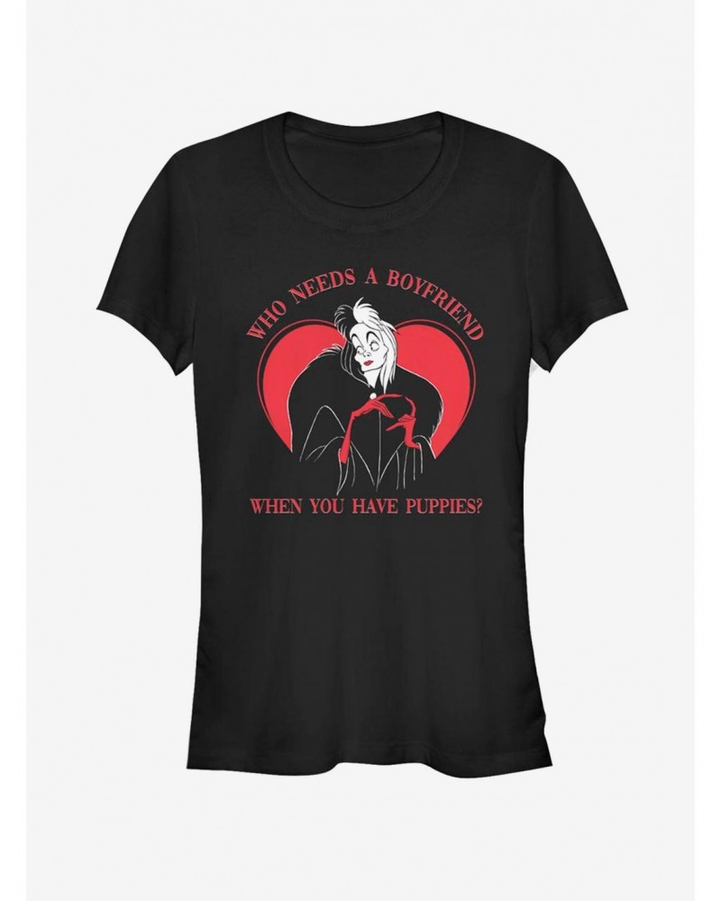 Disney Villains Cruella De Vil When You Have Puppies Girls T-Shirt $10.96 T-Shirts