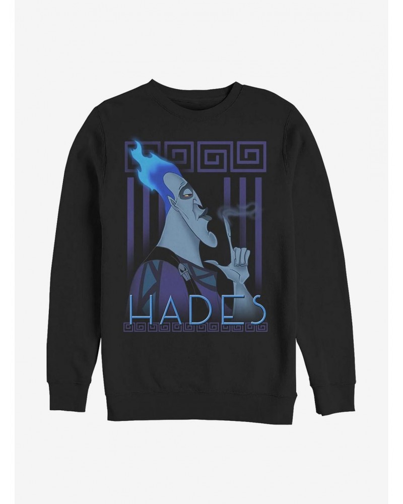 Disney Hercules Hades Finger Smoke Crew Sweatshirt $18.08 Sweatshirts