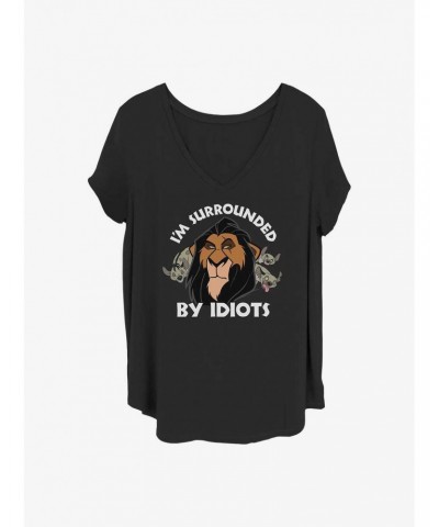 Disney The Lion King Surly Scar Girls T-Shirt Plus Size $11.56 T-Shirts