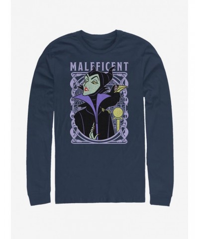 Disney Sleeping Beauty Maleficent Color Long-Sleeve T-Shirt $16.45 T-Shirts