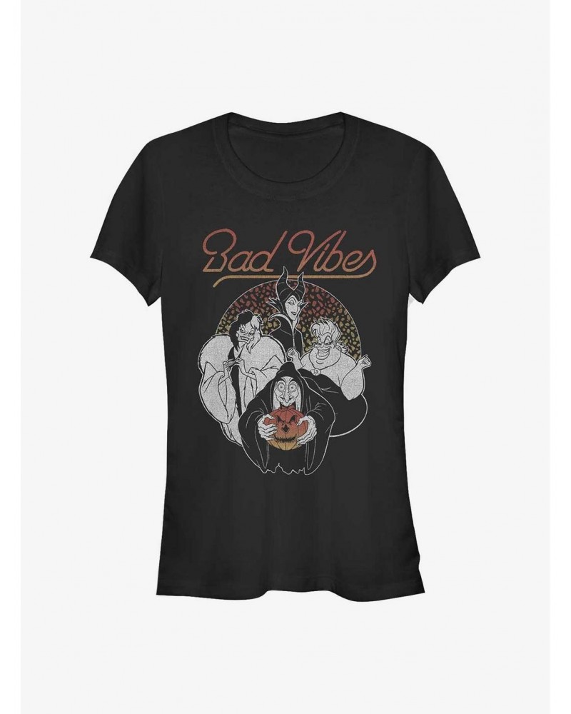 Disney Villains Bad Vibes Girls T-Shirt $11.21 T-Shirts