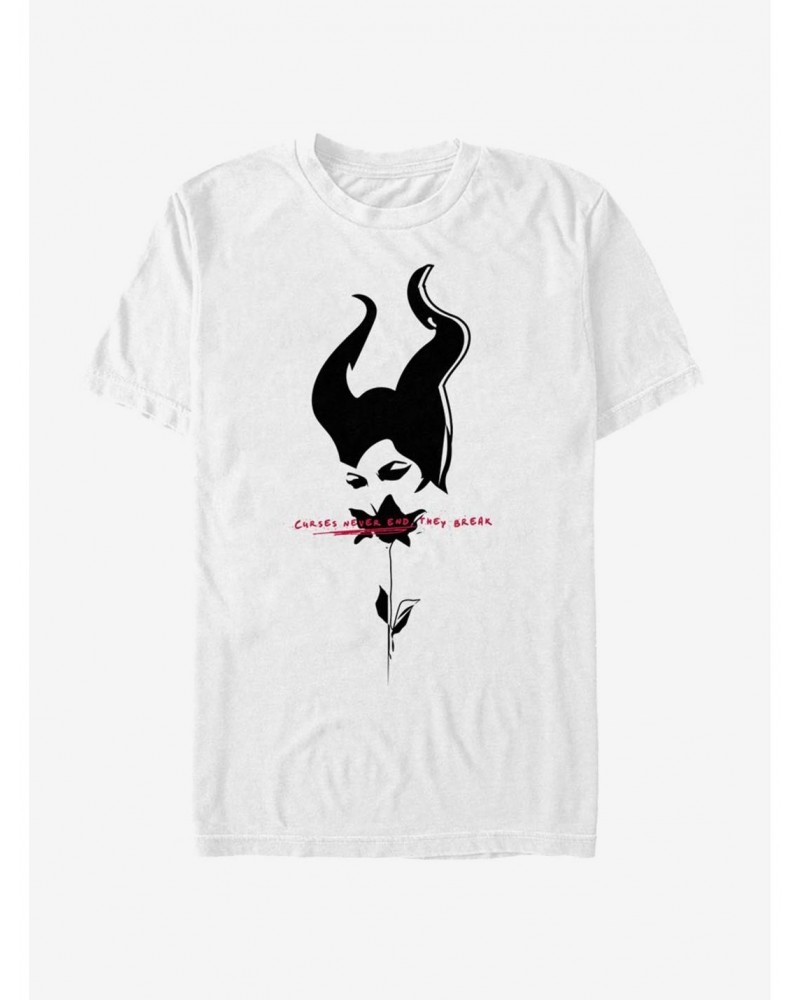Disney Maleficent: Mistress Of Evil Black Rose T-Shirt $8.60 T-Shirts