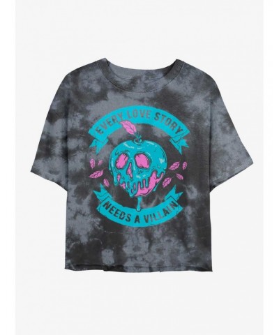 Disney Villains Love Story Villain Tie-Dye Girls Crop T-Shirt $13.87 T-Shirts