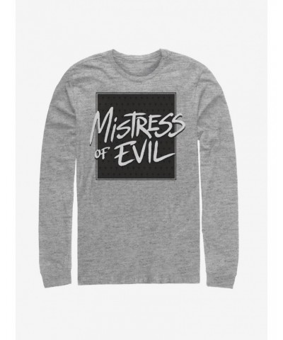 Disney Maleficent: Mistress Of Evil Bold Text Long-Sleeve T-Shirt $15.46 T-Shirts