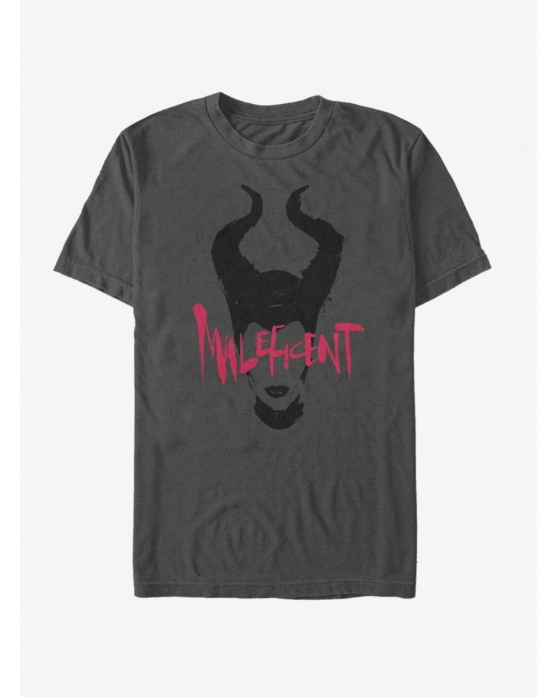 Disney Maleficent: Mistress Of Evil Paint Silhouette T-Shirt $8.60 T-Shirts