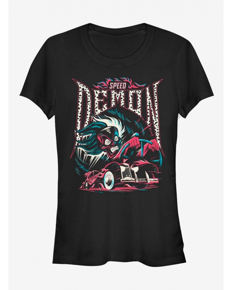 Disney Villains Cruella De Vil Speed Demon Girls T-Shirt $11.45 T-Shirts