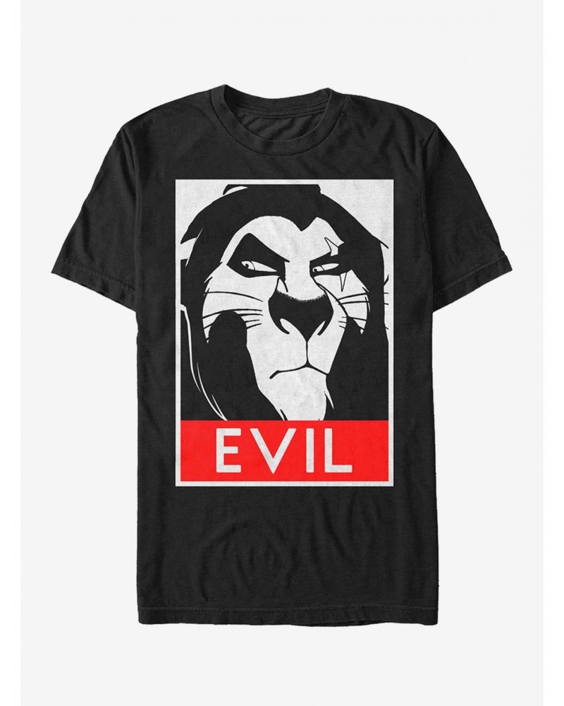 Disney Lion King Evil Scar Poster T-Shirt $8.84 T-Shirts