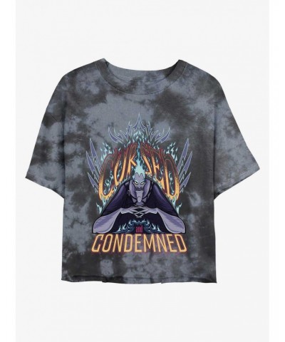 Disney Villains Hades Cursed and Condemned Tie-Dye Girls Crop T-Shirt $10.12 T-Shirts