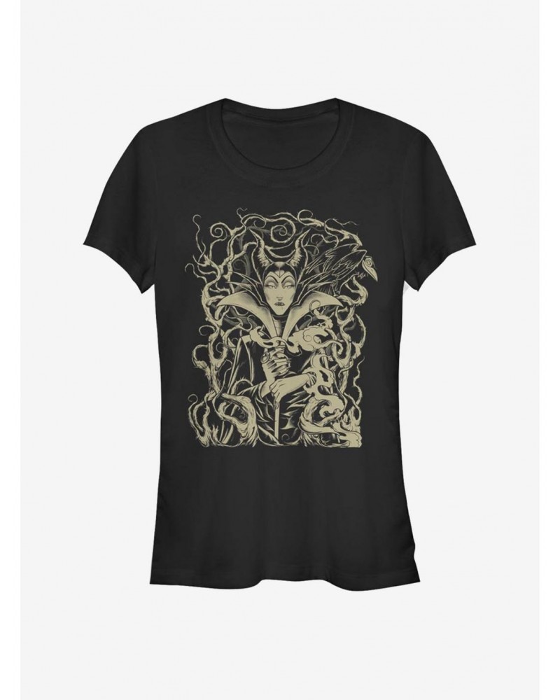 Disney Villains Maleficent Curse Of Maleficent Girls T-Shirt $8.72 T-Shirts