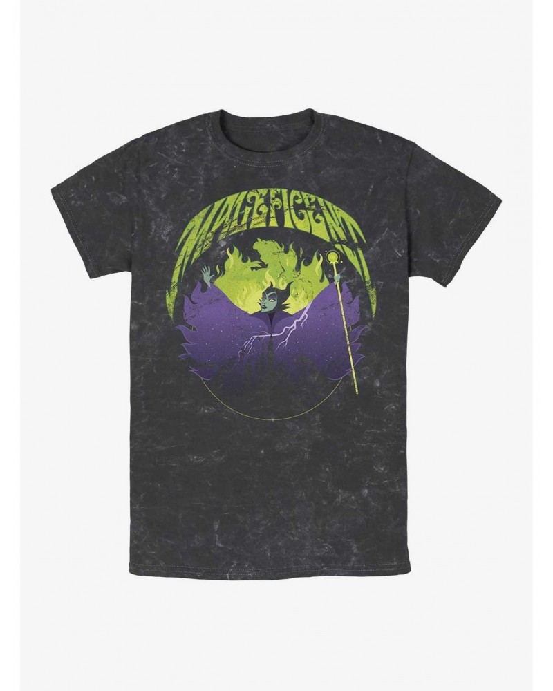Disney Villains Maleficent Mineral Wash T-Shirt $12.43 T-Shirts