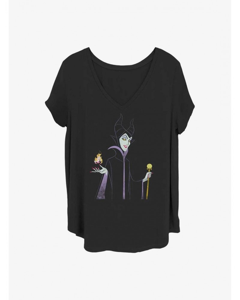 Disney Maleficent Baddie Girls T-Shirt Plus Size $13.01 T-Shirts