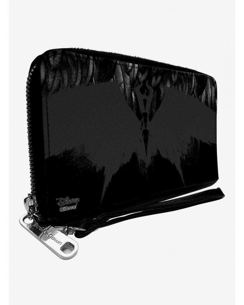 Disney Villains Maleficent Silhouette Zip Around Wallet $14.31 Wallets