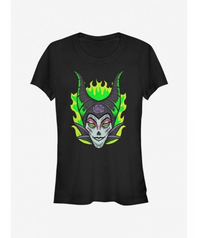 Disney Villains Maleficent Sugar Skull Girls T-Shirt $9.71 T-Shirts