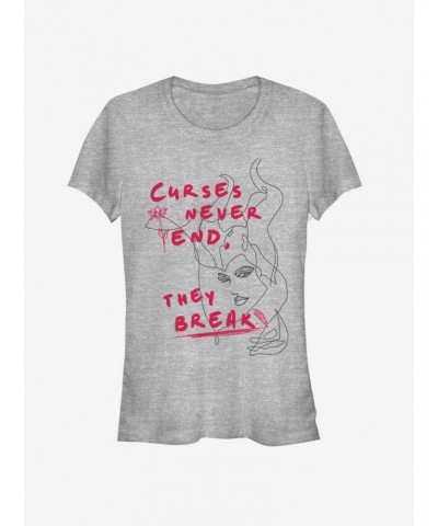 Disney Maleficent: Mistress Of Evil Curses Never End They Break Girls T-Shirt $11.70 T-Shirts