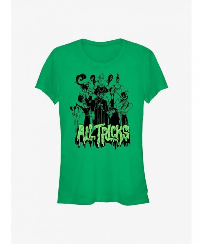 Disney Villains All Tricks Girls T-Shirt $10.46 T-Shirts