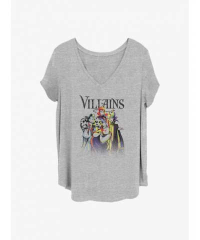 Disney Villains Villain Crew Girls T-Shirt Plus Size $11.85 T-Shirts