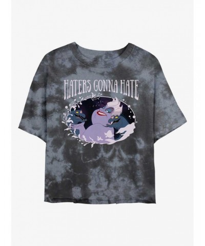 Disney Villains Ursula Haters Tie-Dye Girls Crop T-Shirt $8.67 T-Shirts
