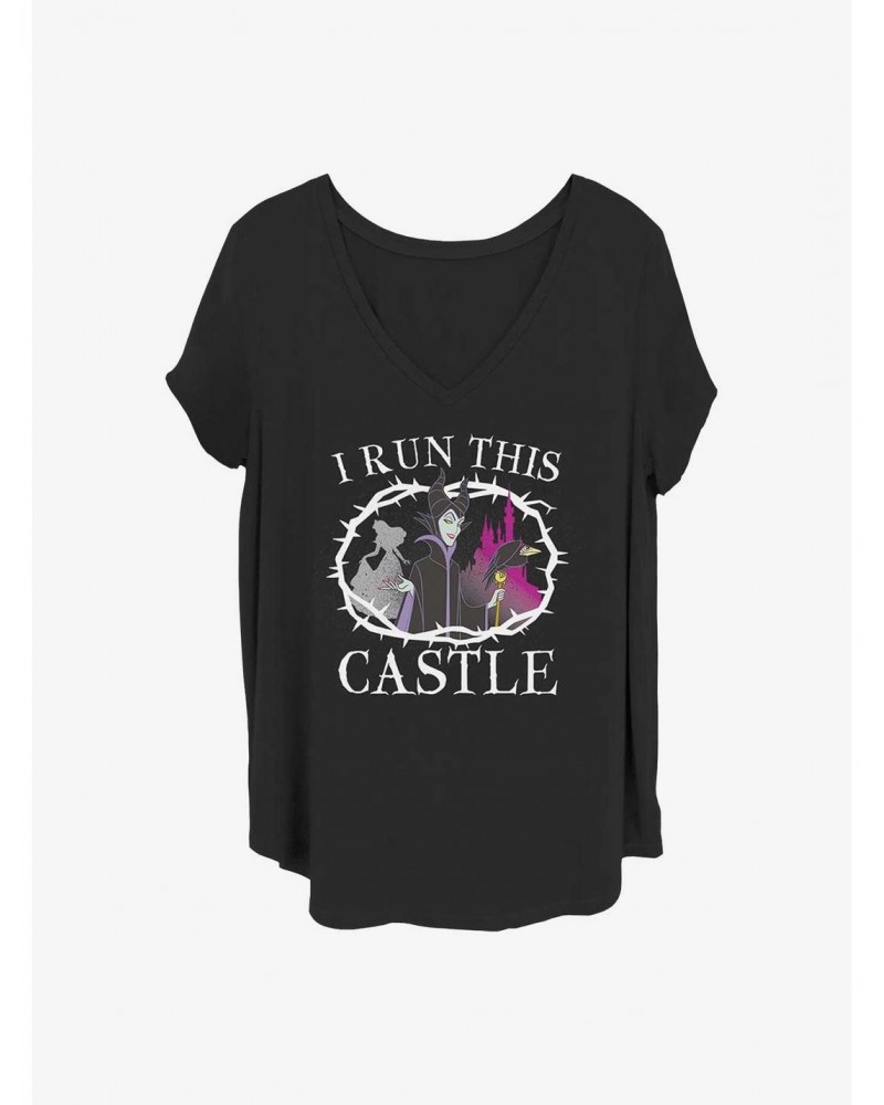 Disney Maleficent I Run This Castle Girls T-Shirt Plus Size $14.45 T-Shirts