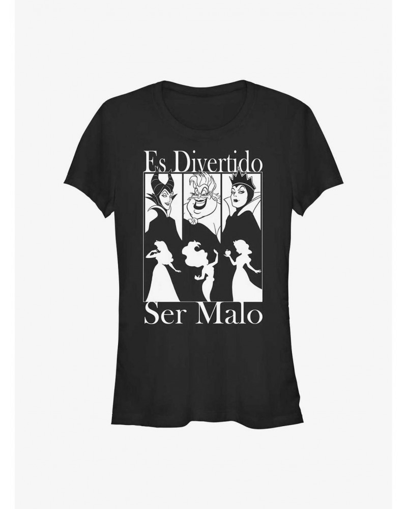 Disney Villains Spanish Good To Be Bad Girls T-Shirt $11.95 T-Shirts