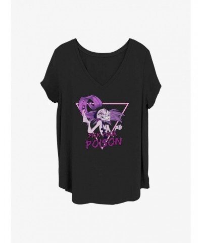 Disney Villains Pick Your Poison Girls T-Shirt Plus Size $13.58 T-Shirts