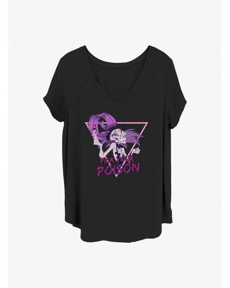 Disney Villains Pick Your Poison Girls T-Shirt Plus Size $13.58 T-Shirts