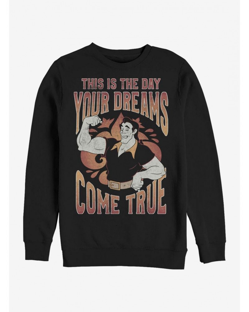 Disney Villains Gaston Dreams Crew Sweatshirt $17.34 Sweatshirts