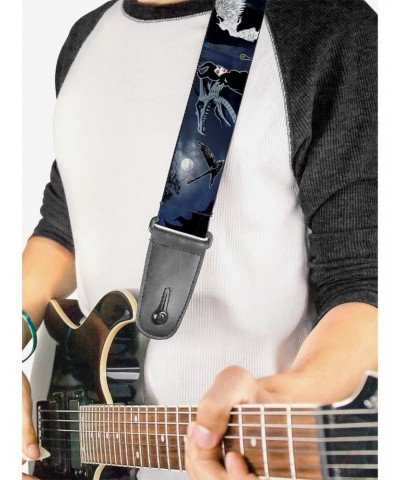 Disney Maleficent Maleficent Dragon Diaval Forest Poses Guitar Strap $7.72 Guitar Straps