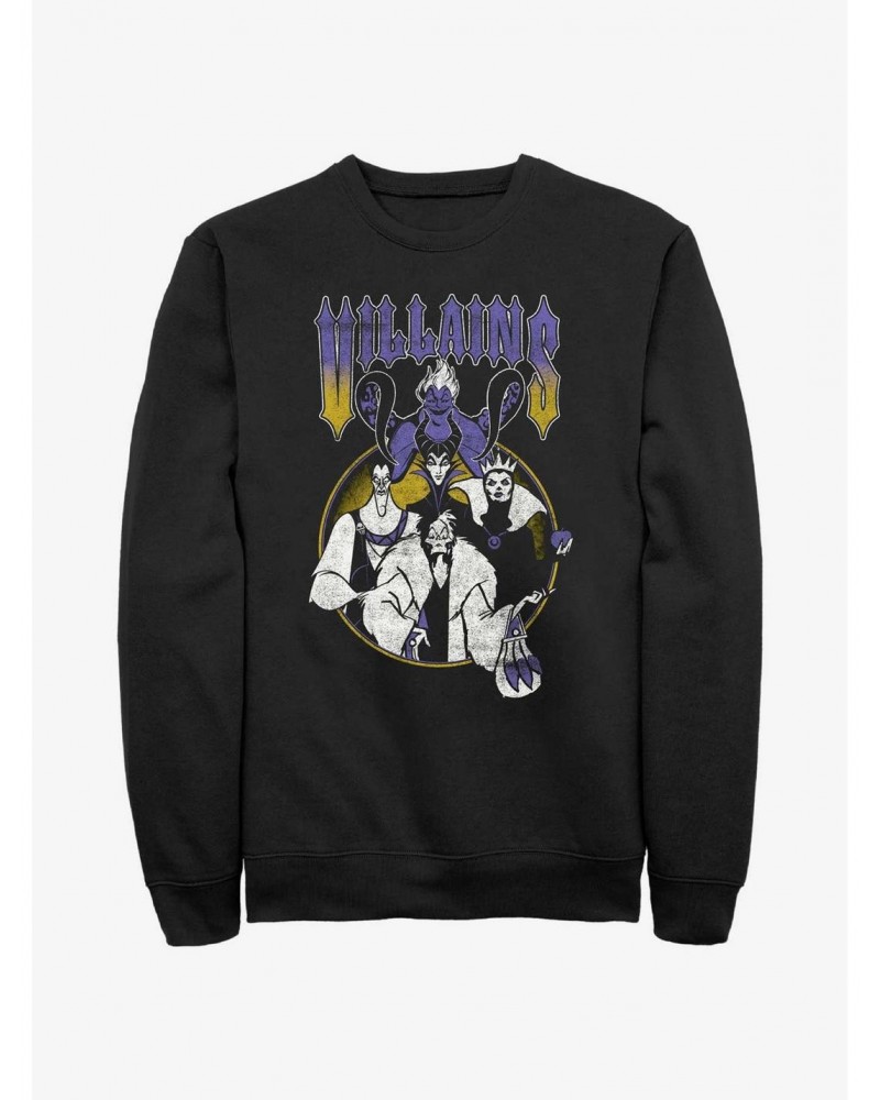 Disney Villains Metal Villains Sweatshirt $13.65 Sweatshirts