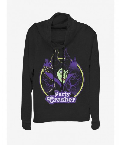 Disney Villains Maleficent Party Crasher Cowl Neck Long-Sleeve Girls Top $20.21 Tops