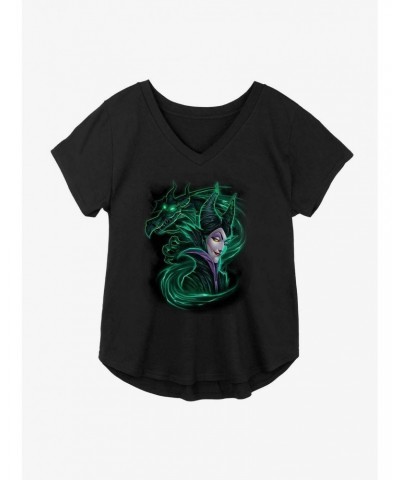 Disney Sleeping Beauty Maleficent Dark Magic Girls Plus Size T-Shirt $12.43 T-Shirts
