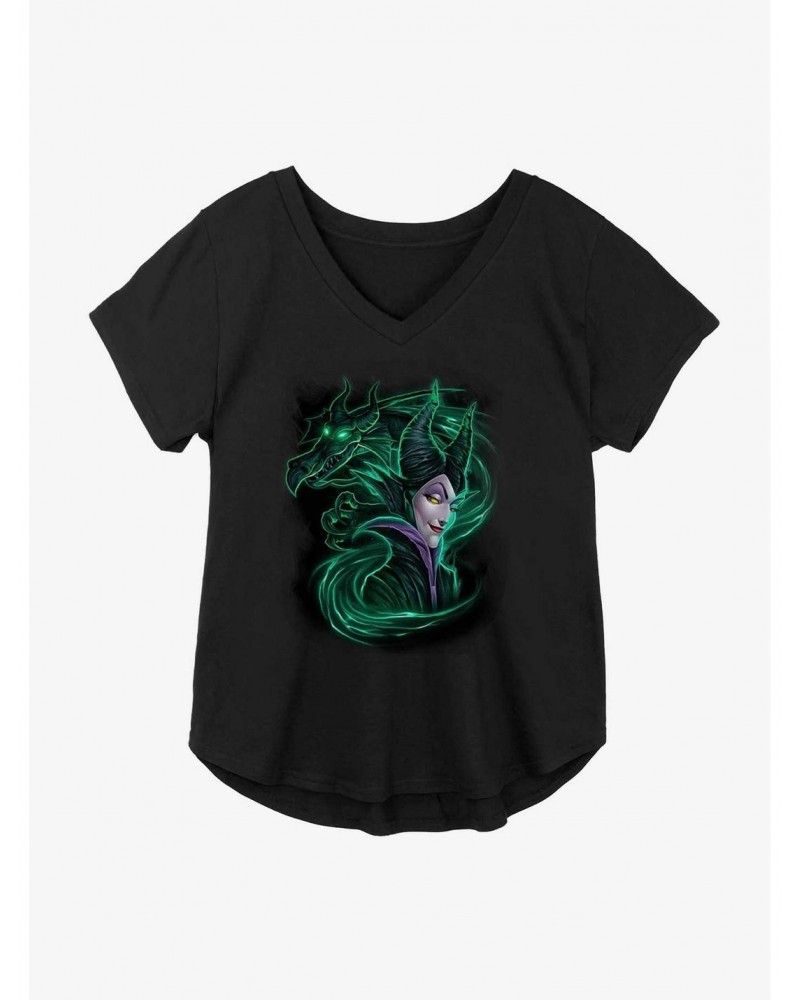Disney Sleeping Beauty Maleficent Dark Magic Girls Plus Size T-Shirt $12.43 T-Shirts