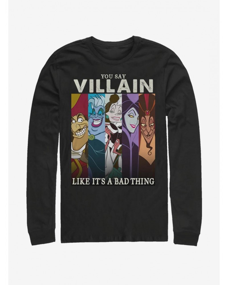 Disney Villains Villain Like Bad Long-Sleeve T-Shirt $11.19 T-Shirts