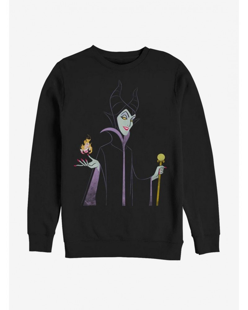 Disney Villains Maleficent Minimal Maleficent Sweatshirt $14.76 Sweatshirts