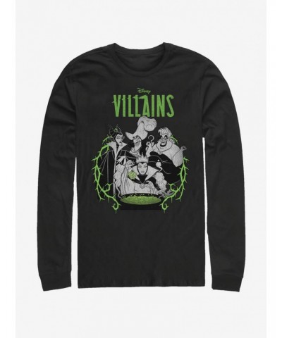 Disney Villains Villain Lockup Long-Sleeve T-Shirt $10.53 T-Shirts