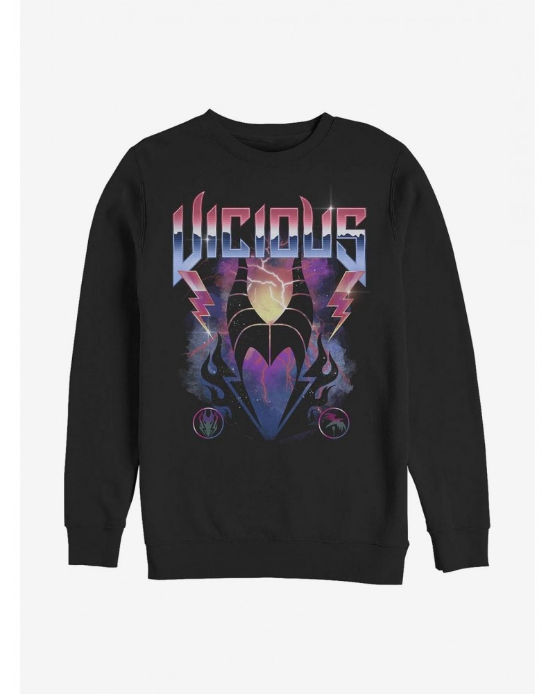 Disney Villains Maleficent Vicious Crew Sweatshirt $14.02 Sweatshirts
