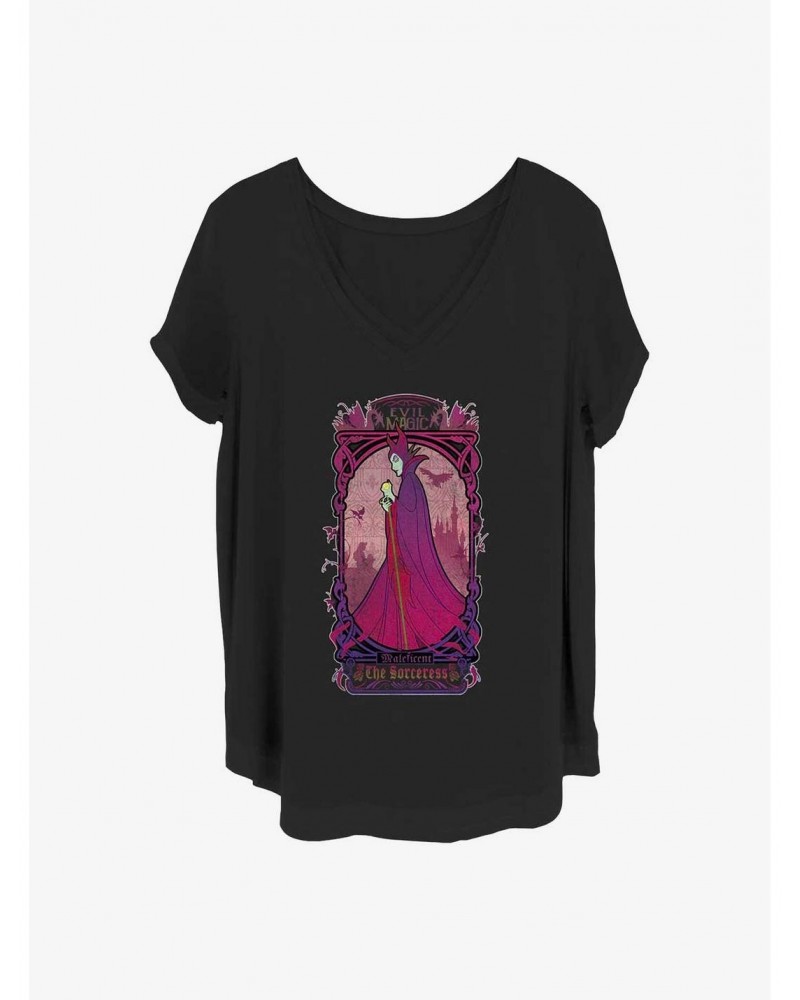 Disney Sleeping Beauty The Sorceress Maleficent Girls T-Shirt Plus Size $9.25 T-Shirts