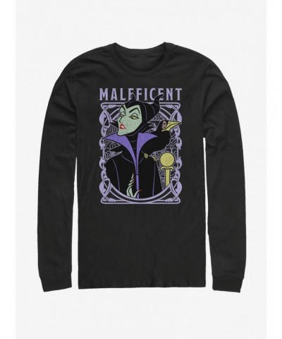 Disney Sleeping Beauty Maleficent Color Long-Sleeve T-Shirt $13.82 T-Shirts