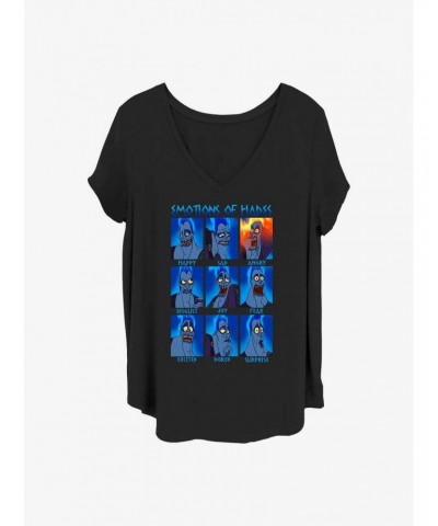 Disney Villains Hades Emotions Girls T-Shirt Plus Size $13.29 T-Shirts